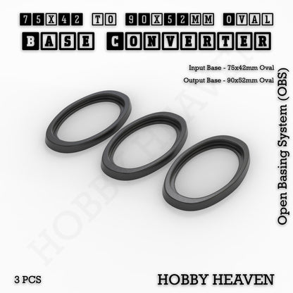Oval To Oval Bases Size Converters 3d Print Full Range