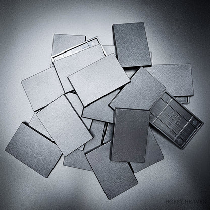 50x75mm | 75x50mm Rectangular Plain Plastic Bases | Versatile Miniature Stands