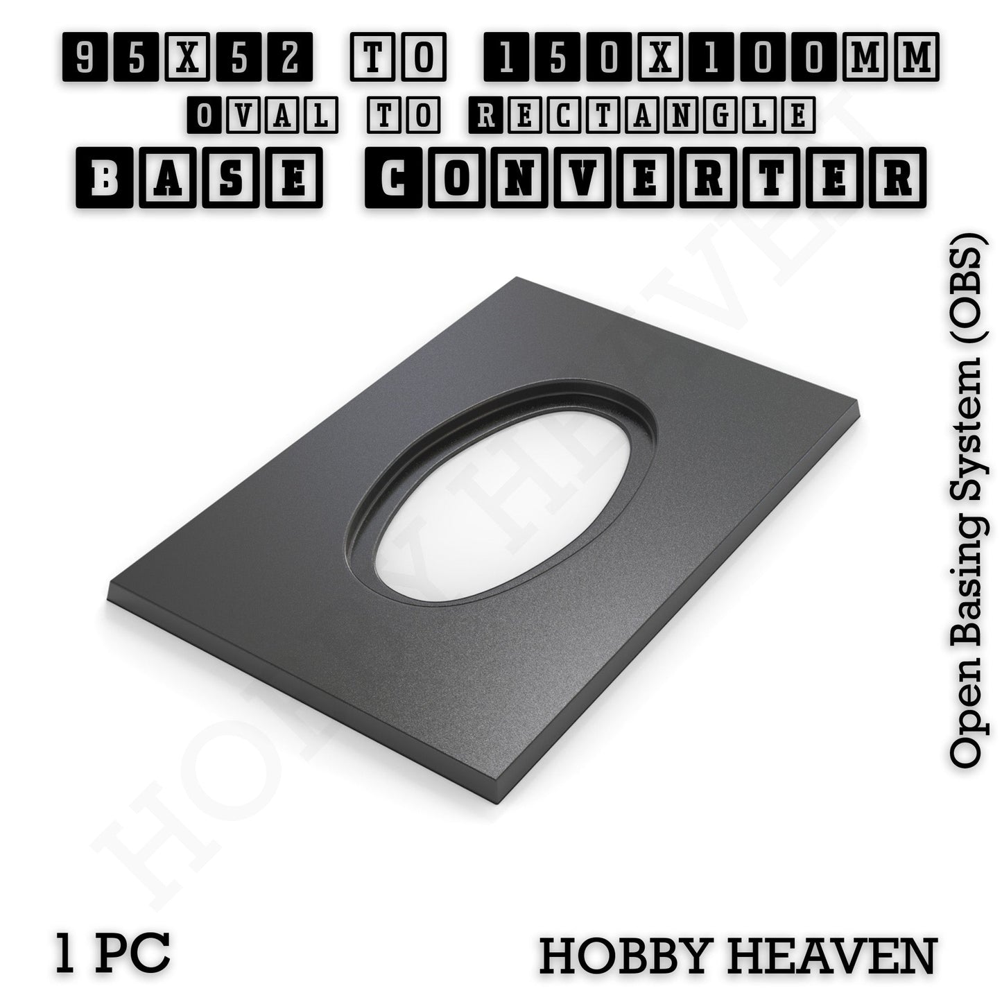Wargaming Oval to Rectangle Base Converters – Tabletop Games | 3D Printed Tabletop Accessories