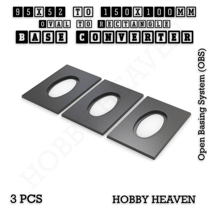 Wargaming Oval to Rectangle Base Converters – Tabletop Games | 3D Printed Tabletop Accessories