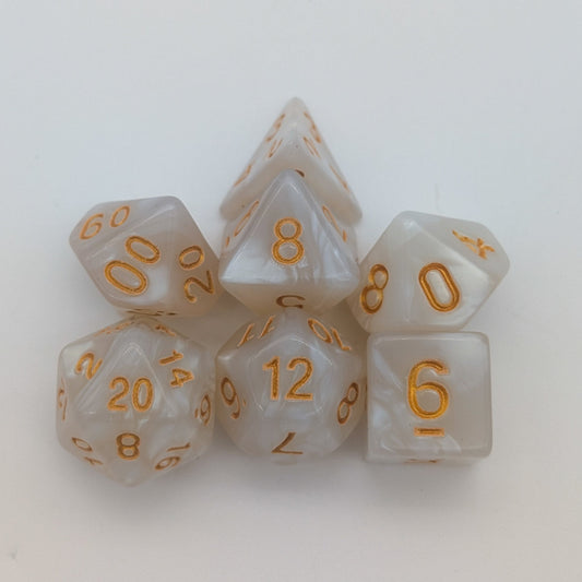 Pearl White Dice Set