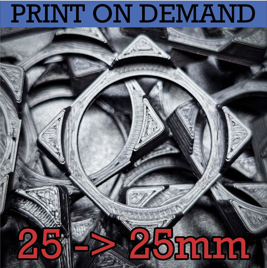 25mm Round to 25mm Square Bases Converters 3d Print