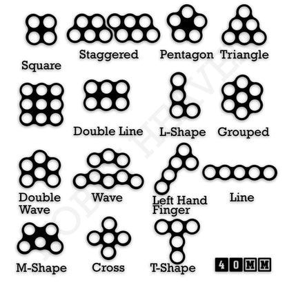 40mm Movement Trays for 28mm Miniatures | Tabletop Wargames Compatible | Full Range