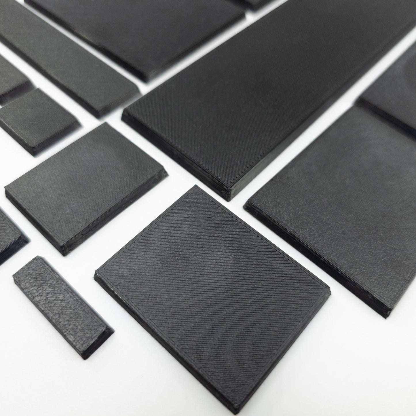Rectangle Bases Range Sizes - 20x15mm to 75x25mm Small Sizes 3d Print Full Range Tabletop Games