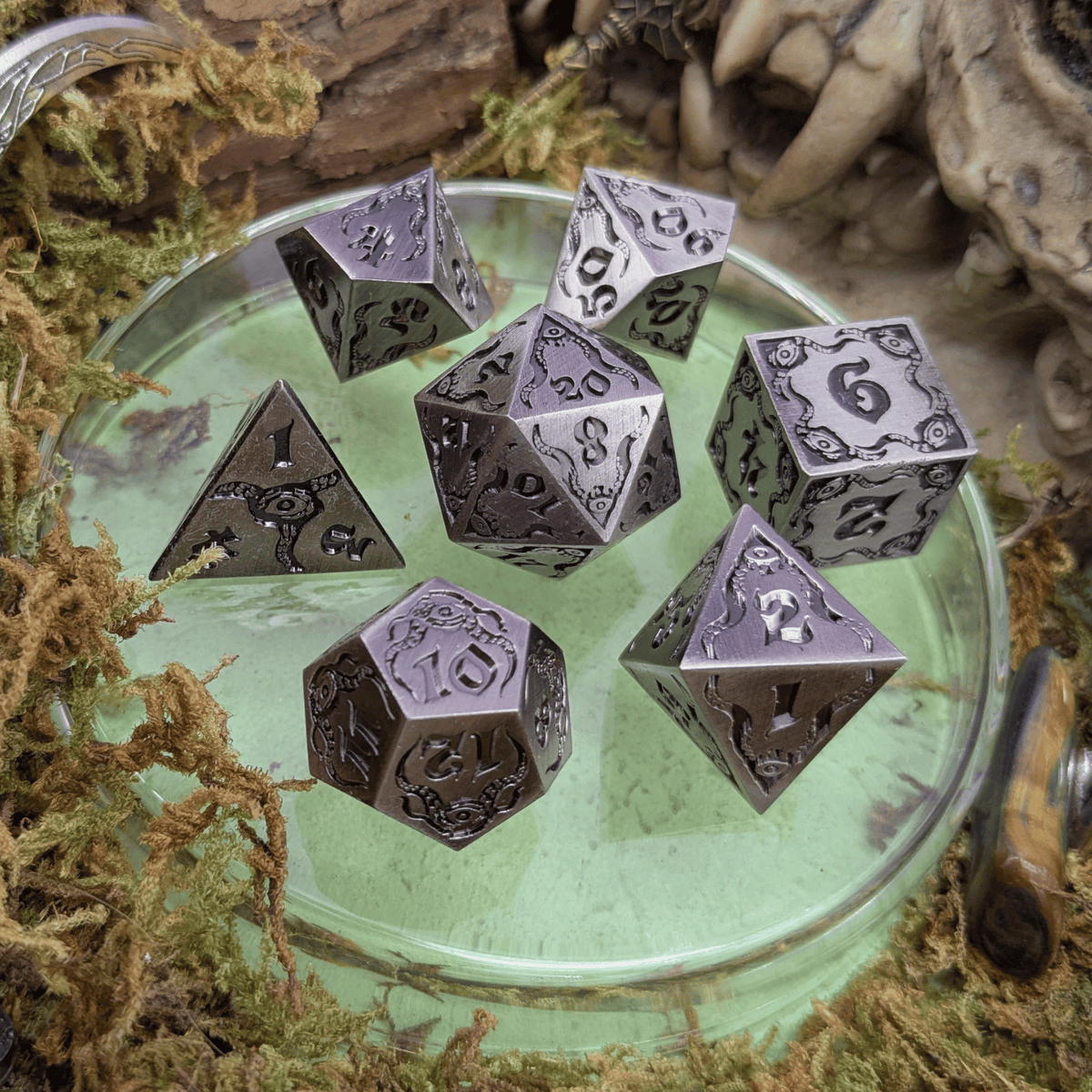 Forsaken Pact | Metal Eldritch Dice Set