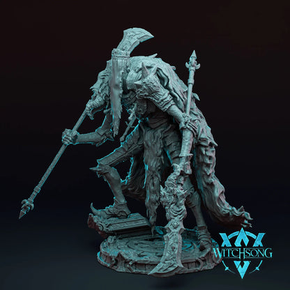 Faceless King – 12K Resin D&D Miniature (With Base and Background) for Tabletop RPGs