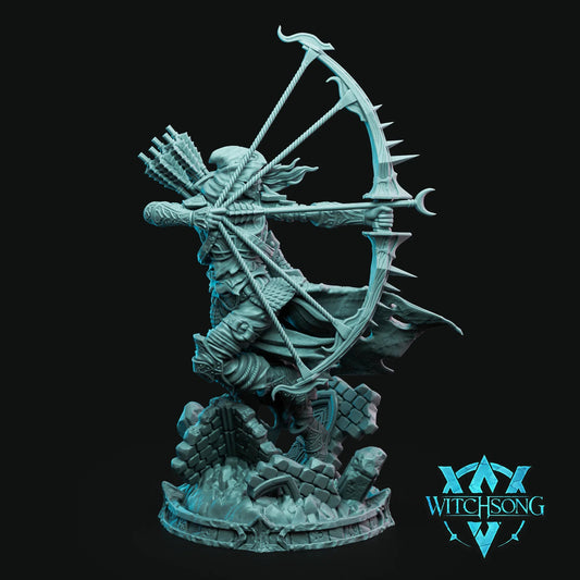 Lieutenant of the Lost Archer | 12K Resin Miniature with Base for D&D, Warhammer AOS & RPGs