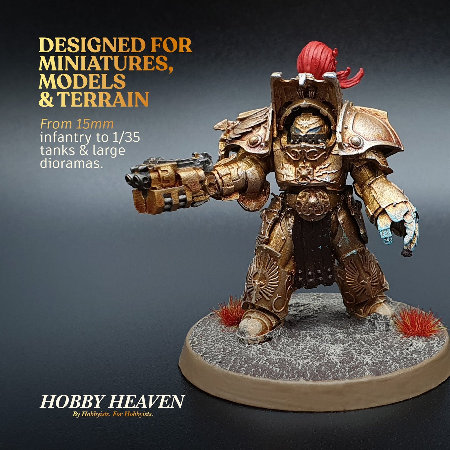 Hobby Heaven Dry Brushes – Model & Miniature Painting Brushes (Size XS–XXL)