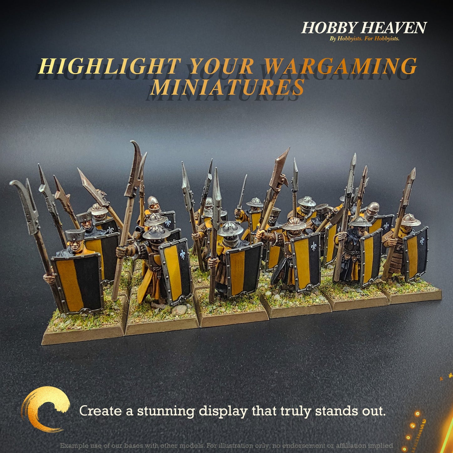 25mm Square Plain Plastic Bases