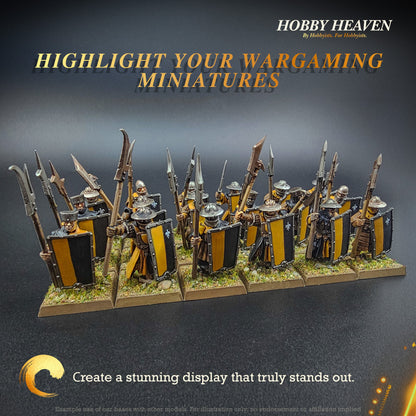 25mm Square Plain Plastic Bases