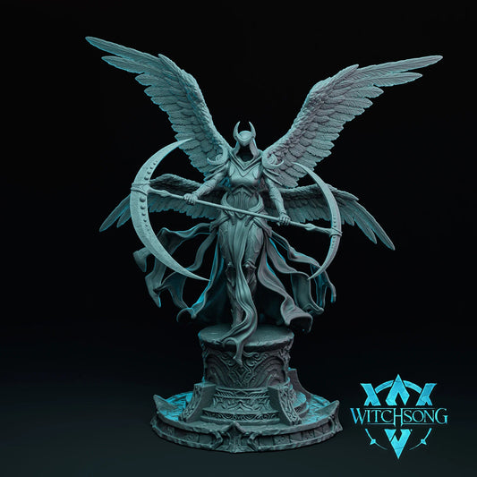 Moonlight Seraph Standard – 12K Resin D&D Celestial Miniature (With Base)