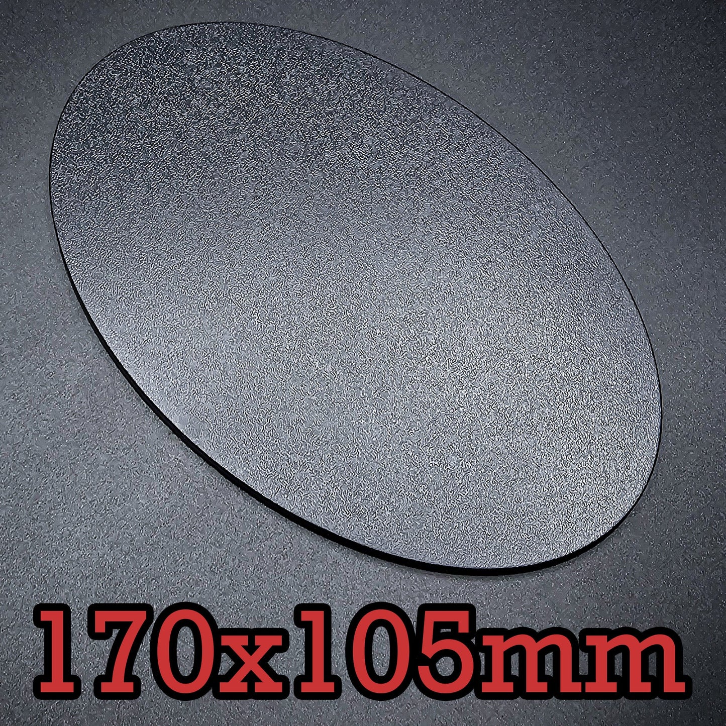 170x105mm Oval Plain Plastic Bases