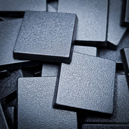 25mm Square Plain Plastic Bases