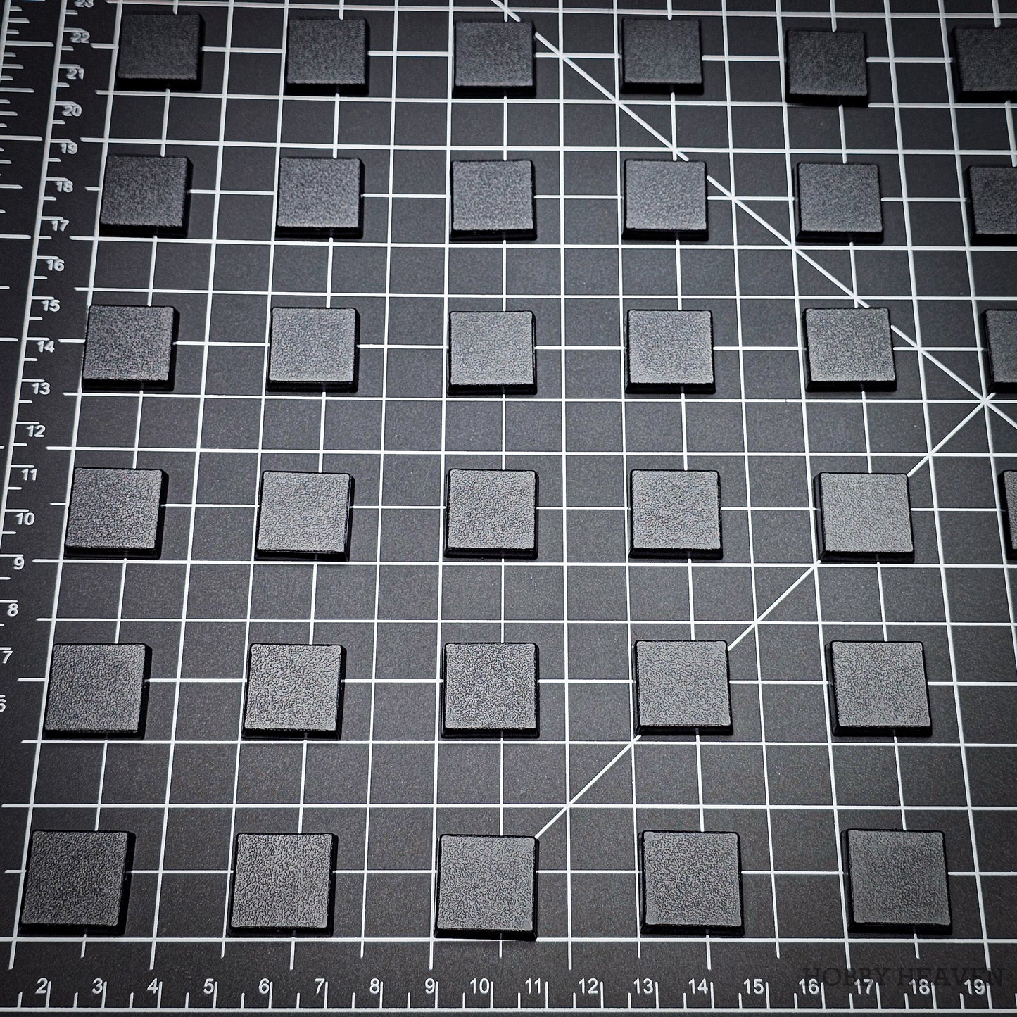 20mm Square Plain Plastic Bases for Wargaming Miniatures