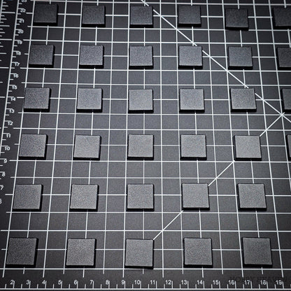 20mm Square Plain Plastic Bases for Wargaming Miniatures