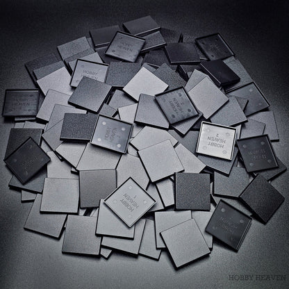 40mm Square Plain Plastic Bases