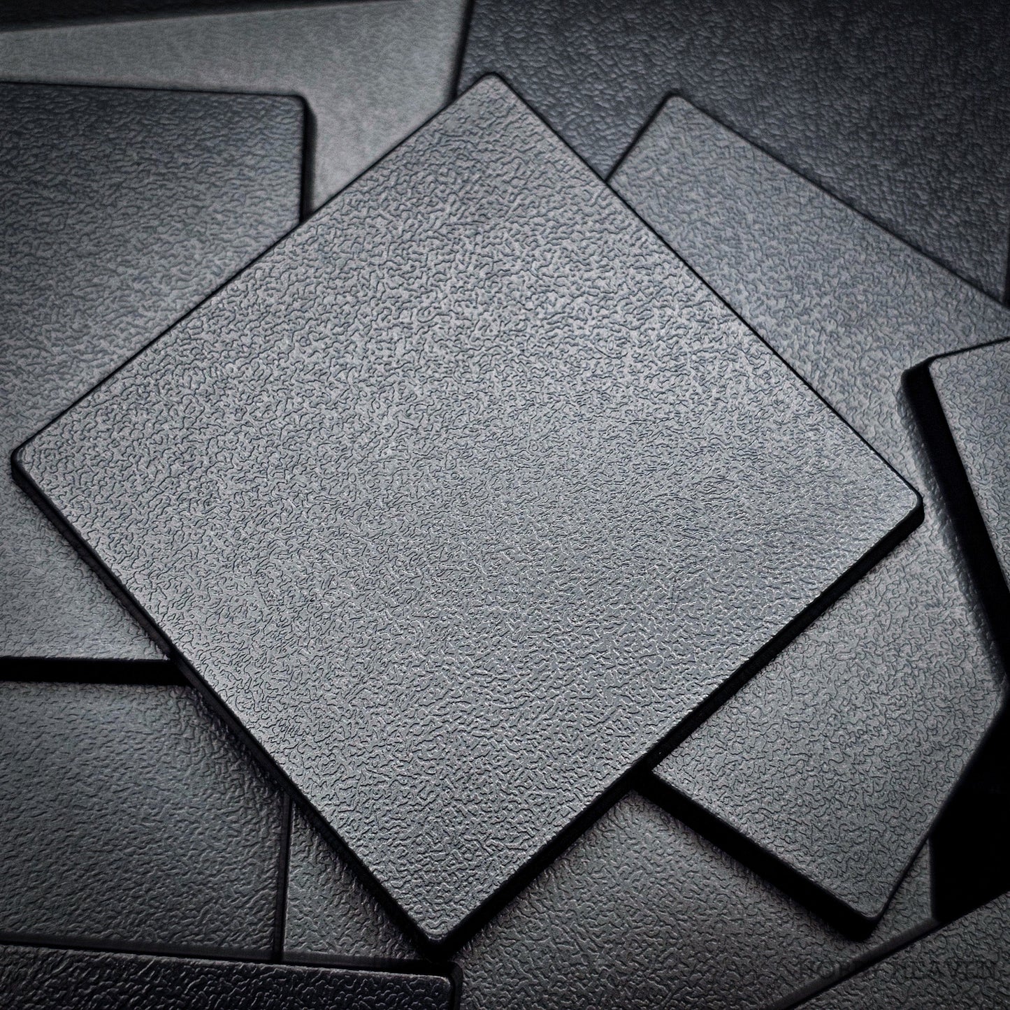 50mm Square Plain Plastic Bases