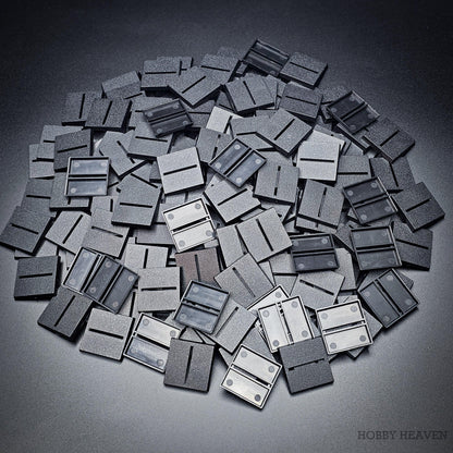 30mm Square Parallel Slotted Plastic Bases