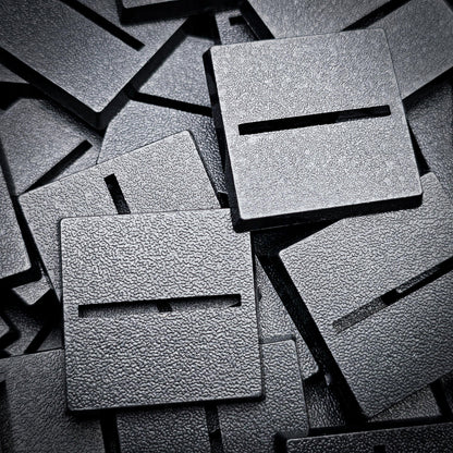 30mm Square Parallel Slotted Plastic Bases