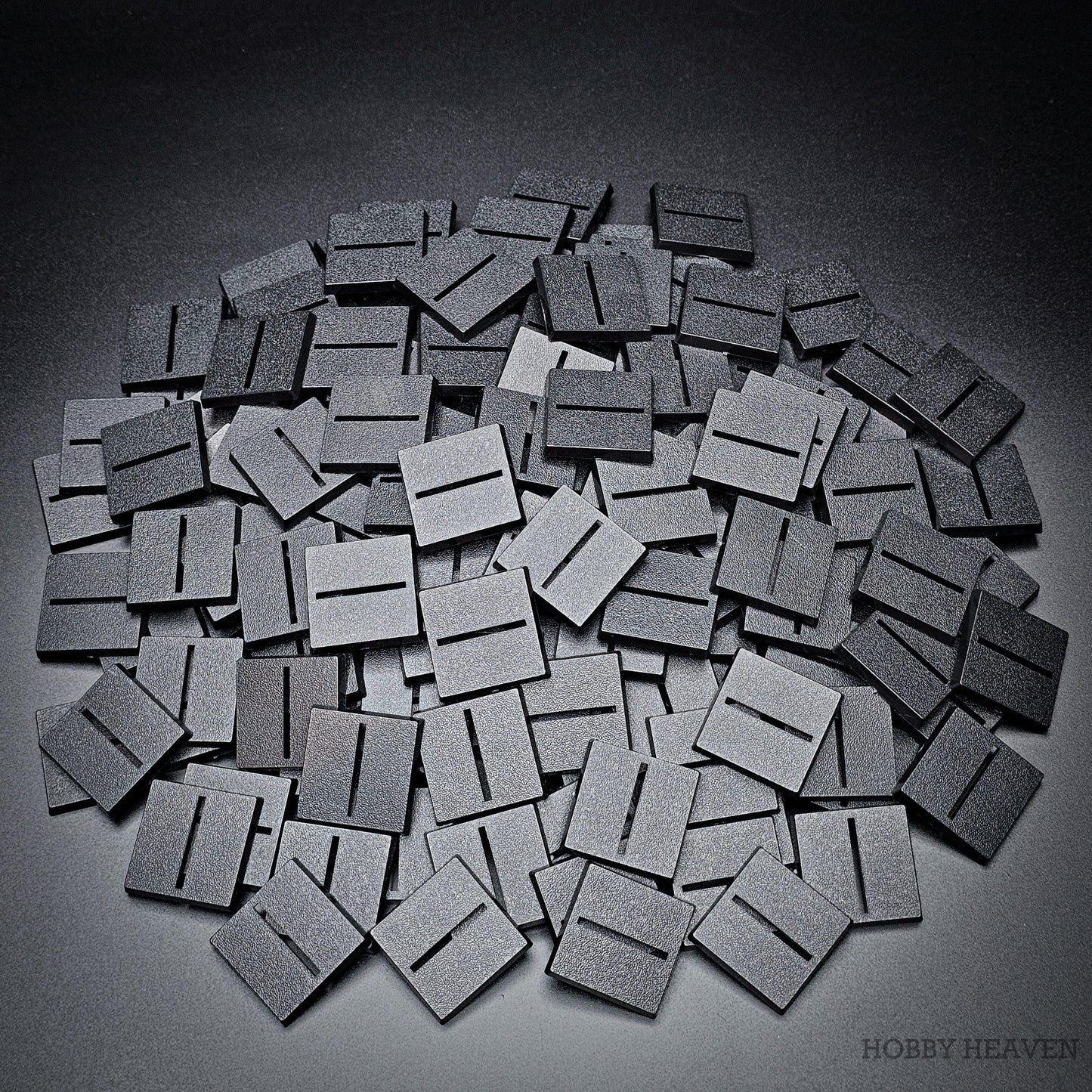 30mm Square Parallel Slotted Plastic Bases