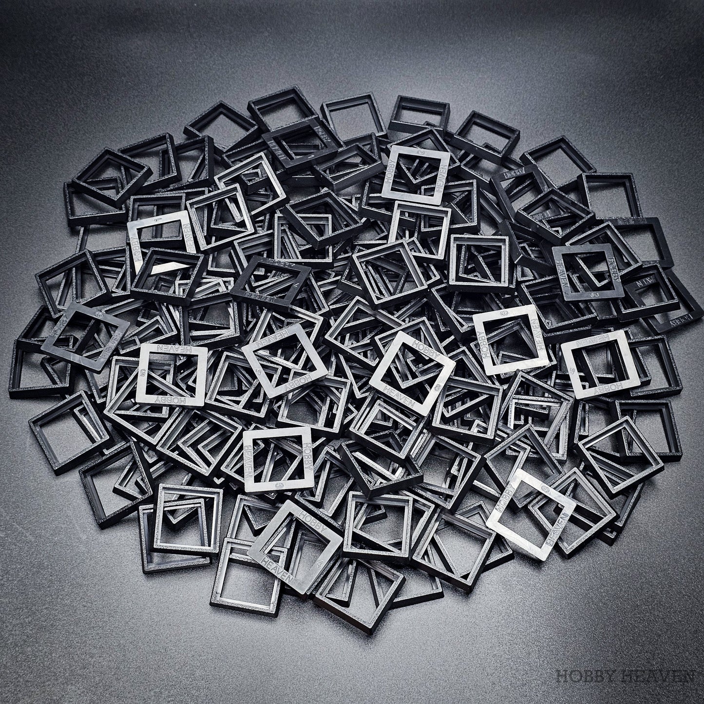 25–30mm Square Base Adapters | Injection Moulded | No Rebasing Required | Fits Popular Fantasy Miniatures