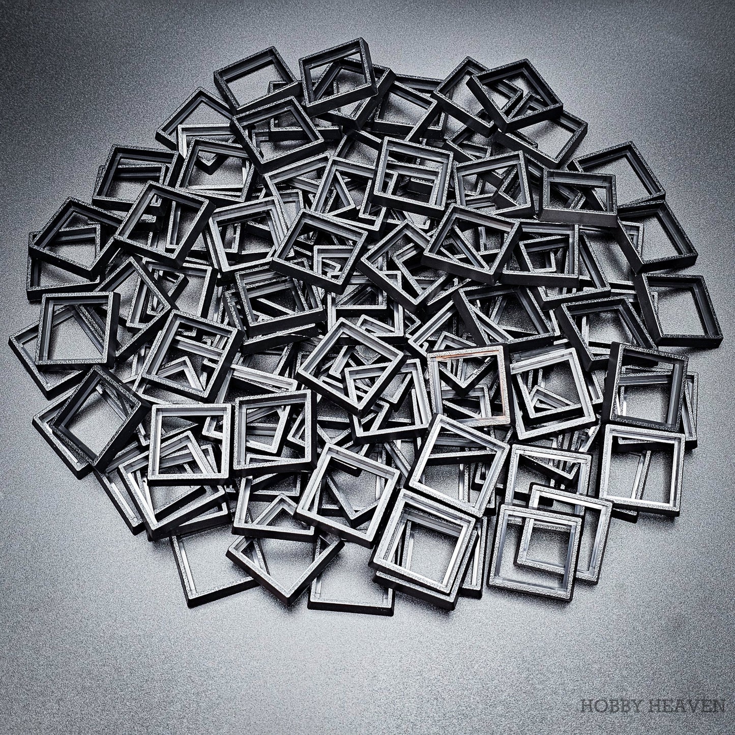 25–30mm Square Base Adapters | Injection Moulded | No Rebasing Required | Fits Popular Fantasy Miniatures