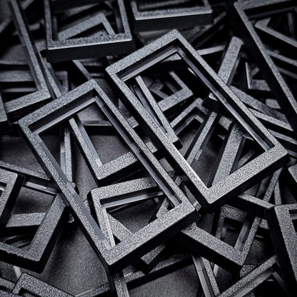 50x24mm to 60x30mm Rectangle Bases Converters ABS Plastic
