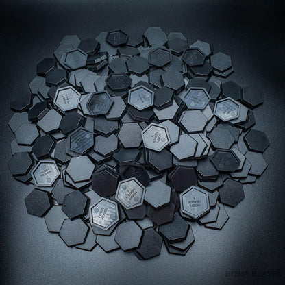 30mm Hexagonal Plain Plastic Bases