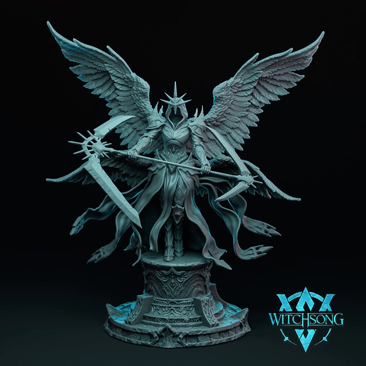 Sunlight Seraph – 12K Resin D&D Celestial Miniature (With Base)