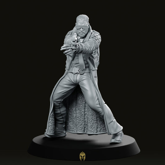 Agent Quinn Lamonte 02A Cyberpunk Miniature