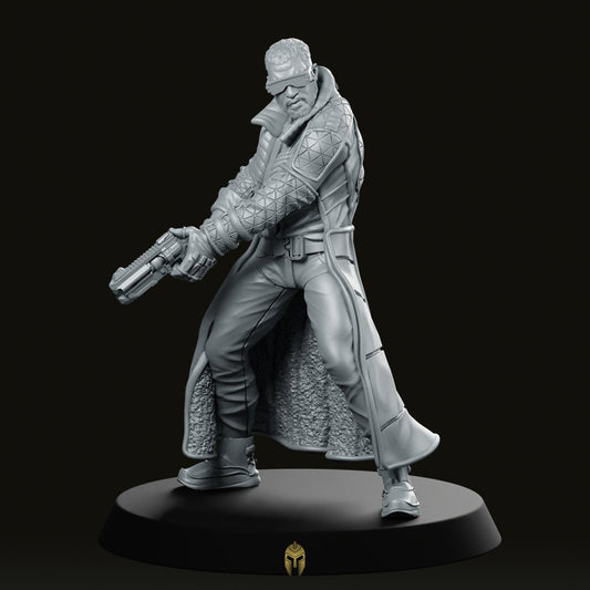Agent Quinn Lamonte 02B Cyberpunk Miniature