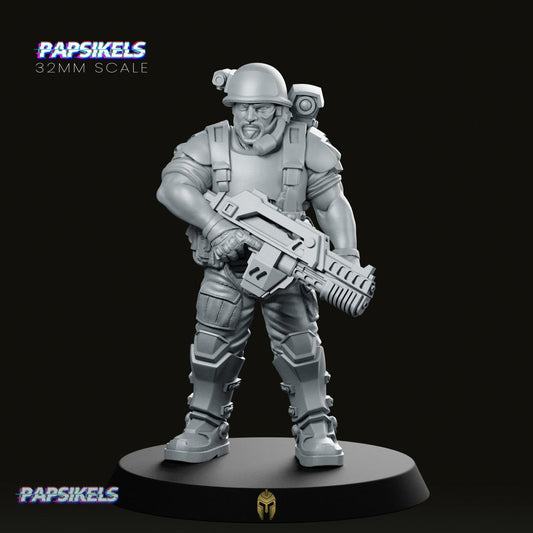 Aliens Captain Ark Marine Miniature