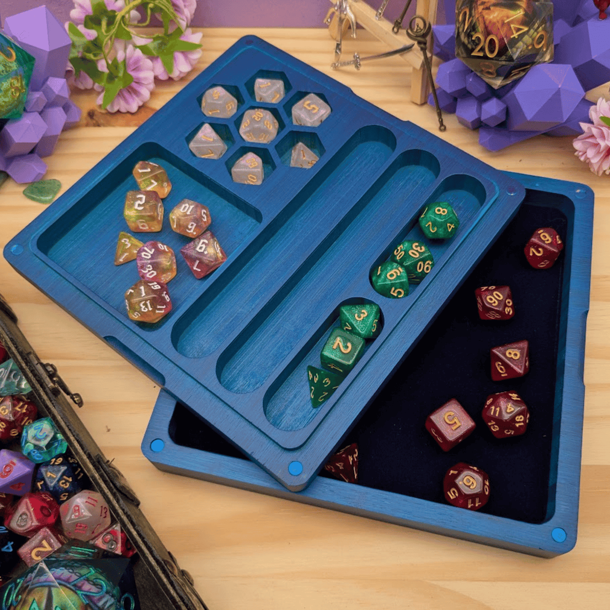 Wooden Dice Box