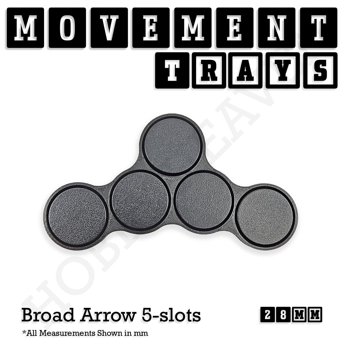 28mm Movement Trays for Tabletop Games | Wargaming | Full Range