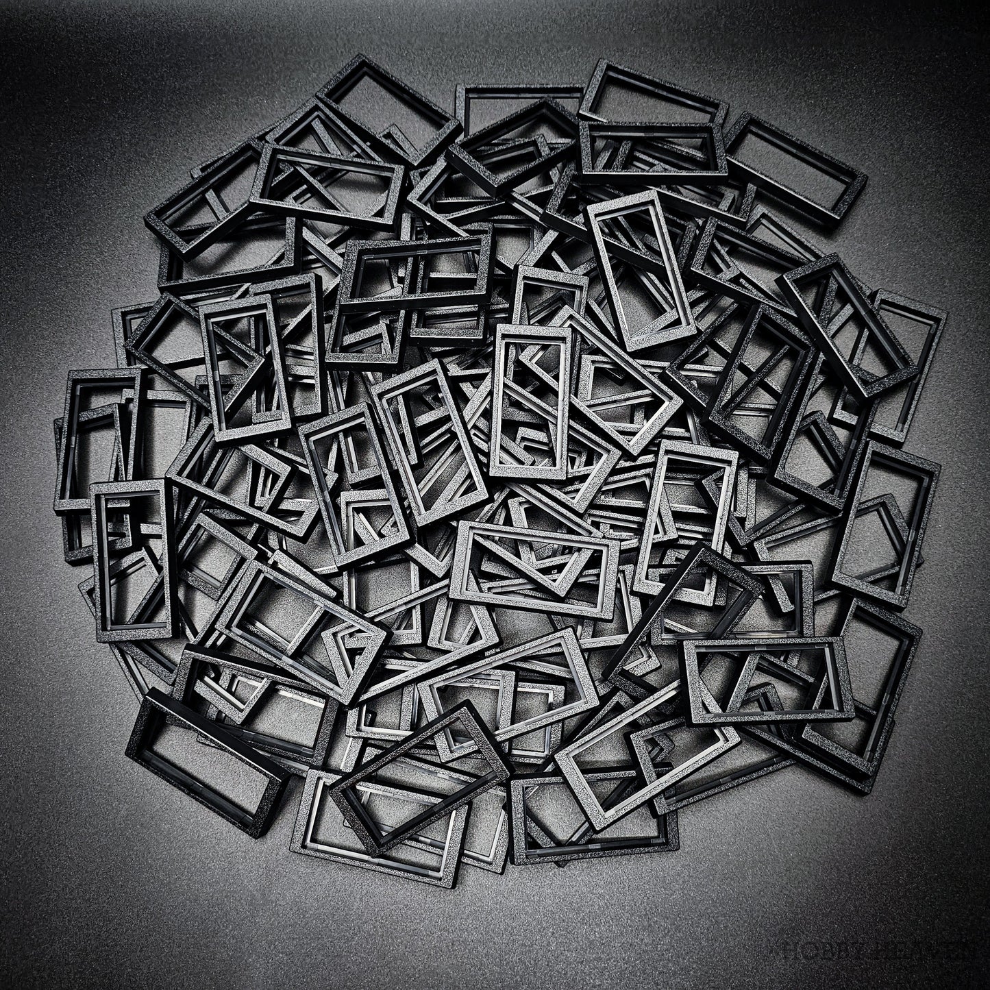 50x24mm to 60x30mm Rectangle Bases Converters ABS Plastic