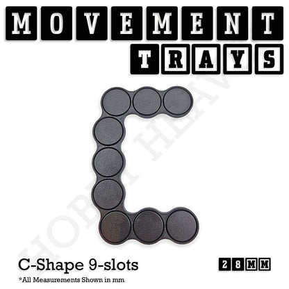 28mm Movement Trays for Tabletop Games | Wargaming | Full Range
