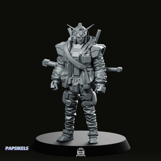 Cyber Mecha Street Punk Rx 78 2 1 Miniature