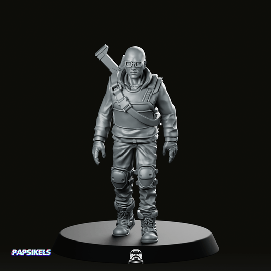 Da Is One Synthetic Corporate Security Drone Miniature