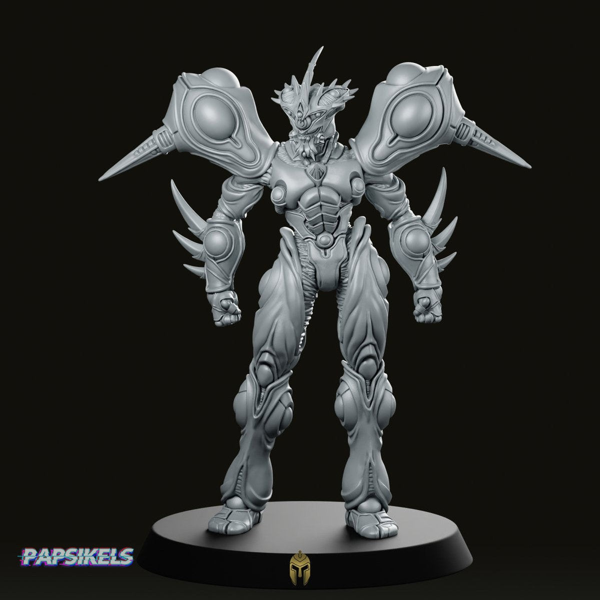 Dark Gigantic Bio Techno Man A Miniature