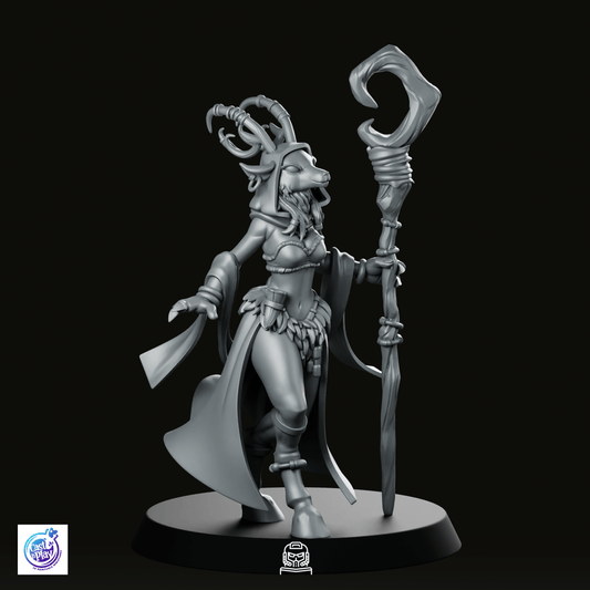 Deerfolk Druid Miniature