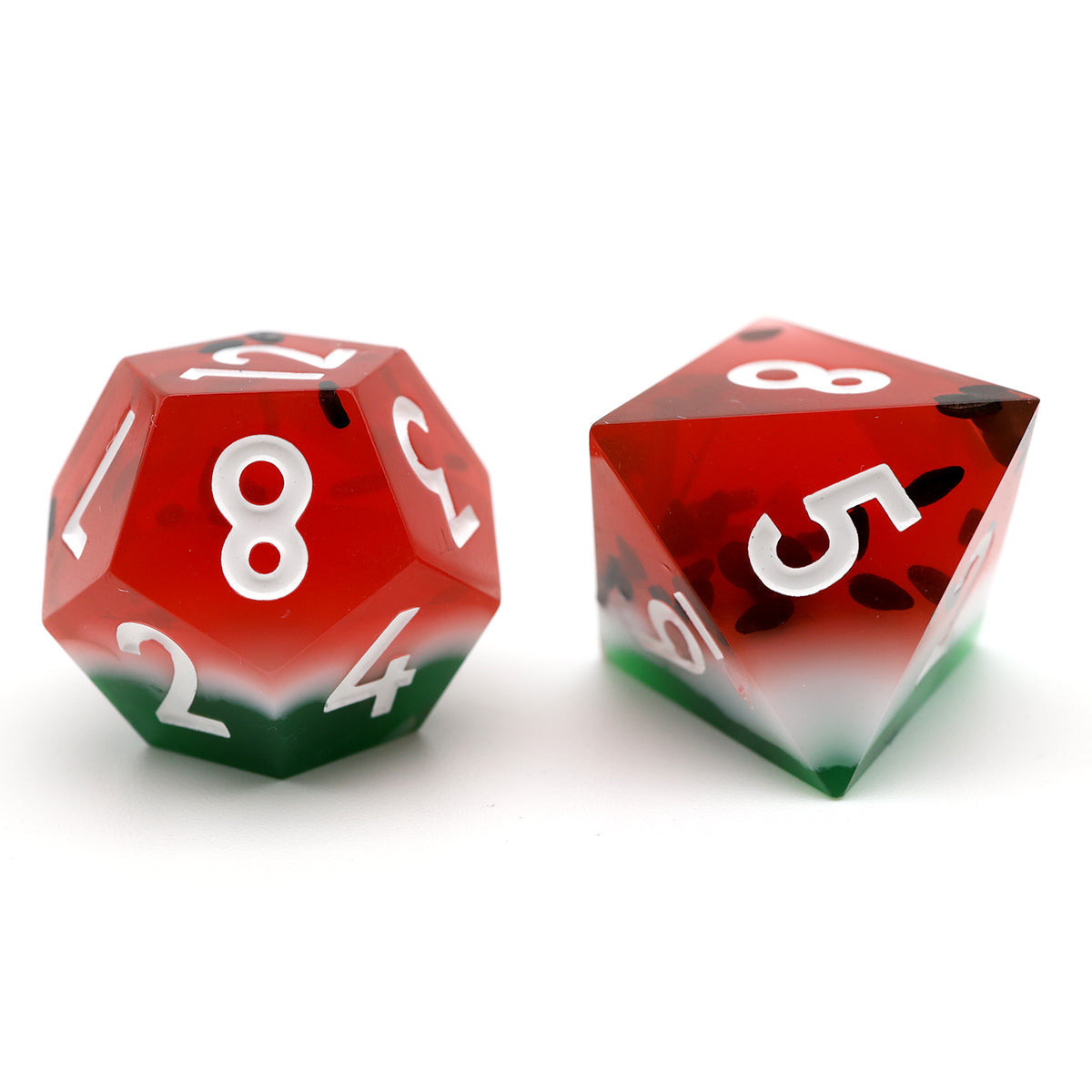 Watermelon Sugar | Sharp Edge Dice | 7 Piece Set