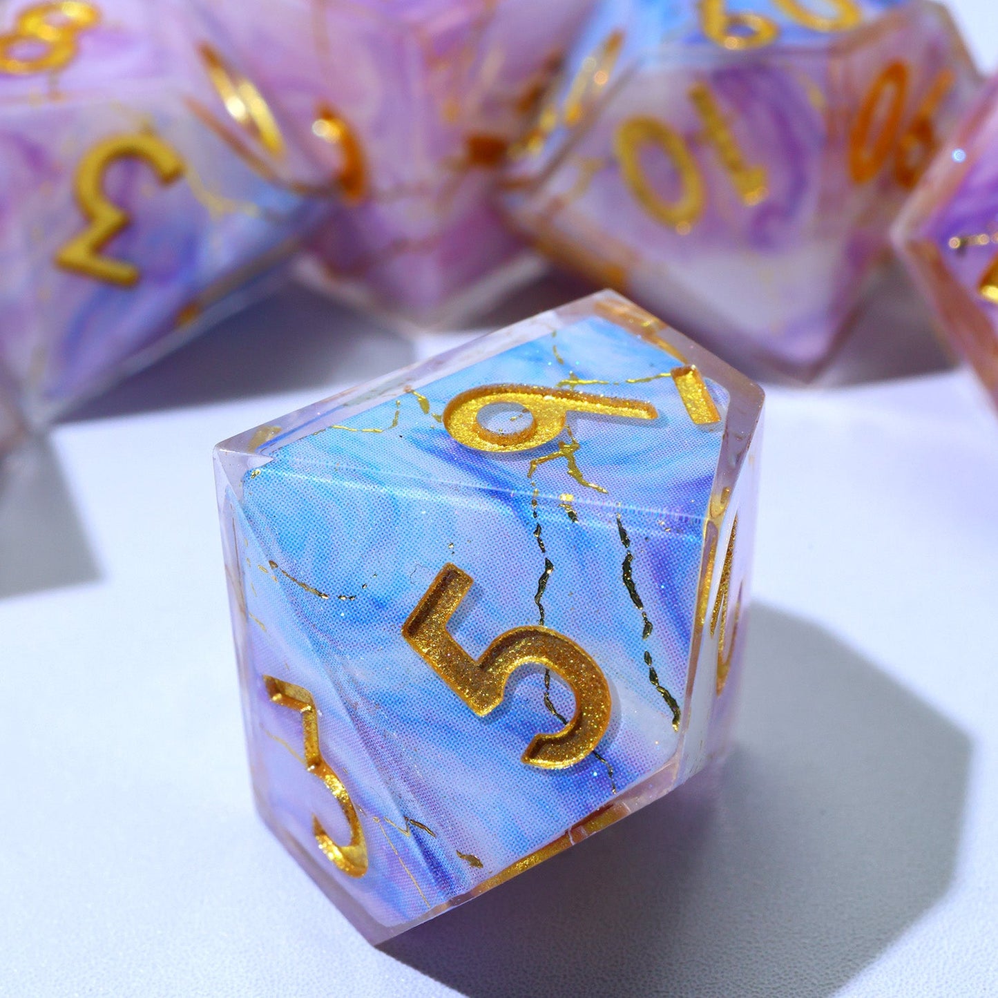 Glimmerveil | Art Core Dice | 7 Piece Set