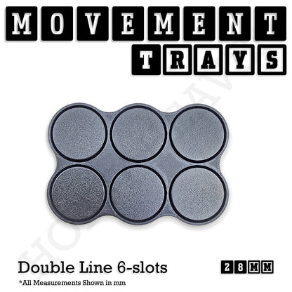 28mm Movement Trays for Tabletop Games | Wargaming | Full Range