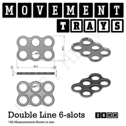 28mm Movement Trays for Tabletop Games | Wargaming | Full Range