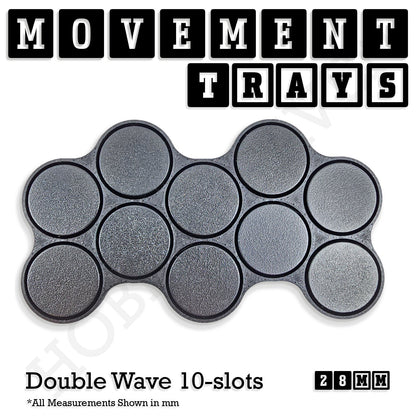 28mm Movement Trays for Tabletop Games | Wargaming | Full Range