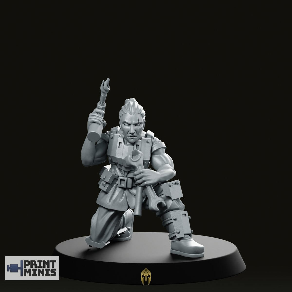 Female Mechanic Miniature