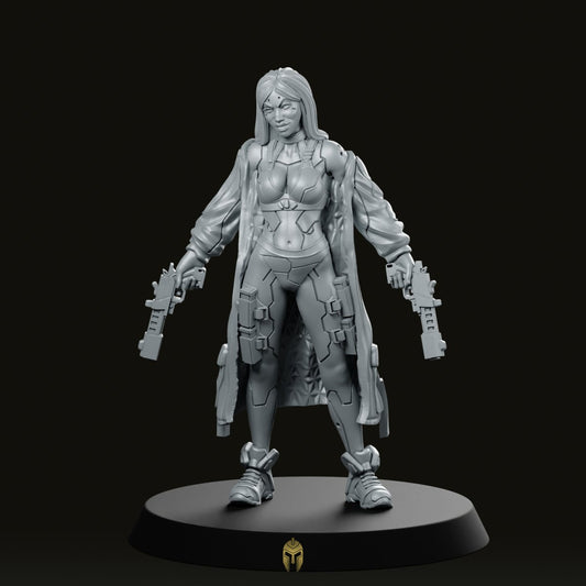 Flames Cyberpunk Miniature