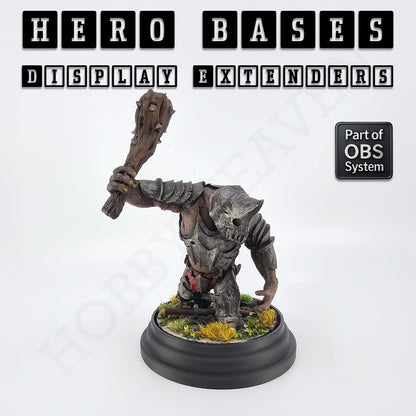 Hero Bases Display Extenders | Squares and Rectangles | Convert Gaming Bases to Display Bases & Plinths