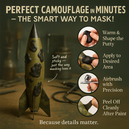 Elastic Masking Putty for Airbrushing – Reusable Camouflage Tool | Hobby Heaven HHP-1001