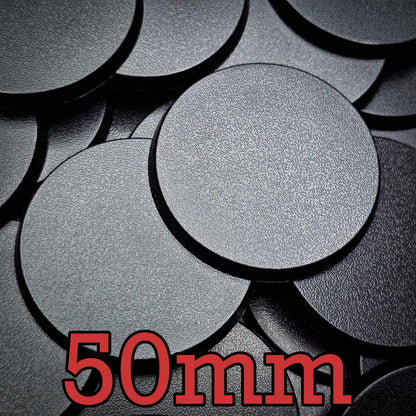 50mm Round Plain Plastic Base